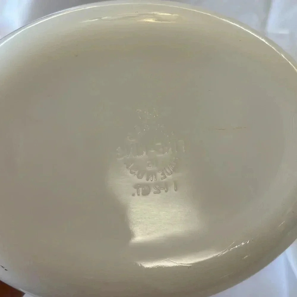 Vintage Fire King Primrose Casserole Dishes 2 QT 1.5 QT Bakeware Set of 2 Dishes - Picture 6 of 6